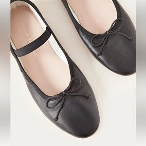 Loeffler Randall Leonie Ballet flats in black leather, 8.5
